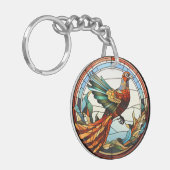 Sweet Glas in lood Golden Pheasant Sleutelhanger (Voorkant Links)