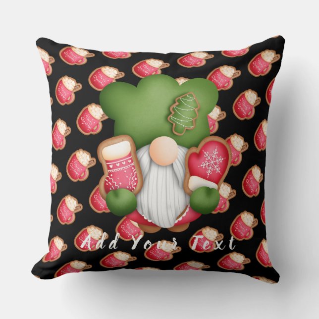 Sweet Gnoom past tekst en kleur aan 20"X20" Kussen (Voorkant)