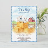 Sweet Goats Baby Shower Invitation (Debout devant)