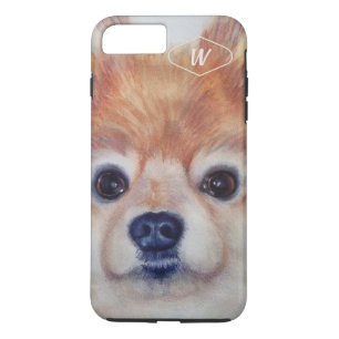SWEET GOLDEN POMERANIAN 	iPhone 8 PLUS / 7 PLUS HOESJE