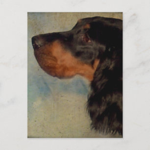Sweet Gordon Setter Briefkaart