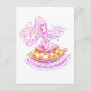 Sweet Gothic Lolita Japanse stijl Harajuku Manga Briefkaart
