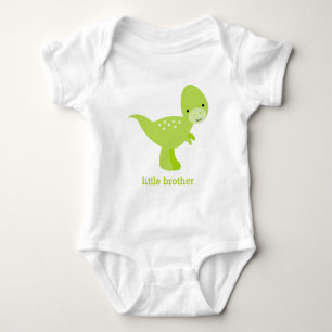 Sweet Green Baby Dinosaur Romper