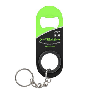 Sweet Green Bean Promotionele Zakelijke Sleutelhan Mini Flessenopener