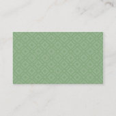 Sweet Green Chig Groomer Carte de visite (Dos)