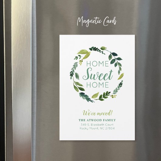 Sweet Green Magnetic Nieuwe Adres Aankondiging