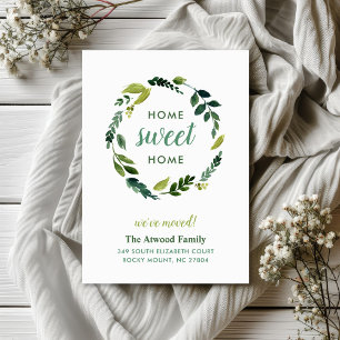 Sweet Greenery Nieuwe Adres Bewegende Aankondiging