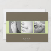 Sweet Greeting Baby Photo Faire-part de naissance (Dos)