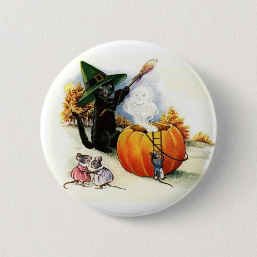 Sweet Halloween Pin Ronde Button 5,7 Cm (Voorkant)