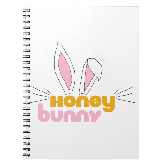 Sweet Happy Hunny Bunny Honey Rabbit Art Notitieboek (Voorkant)