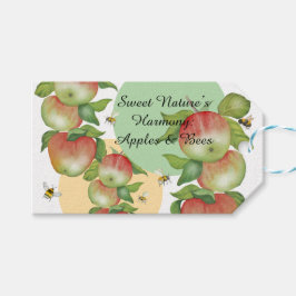 Sweet Harmony: Waterverf appels en een bij Cadeaulabel