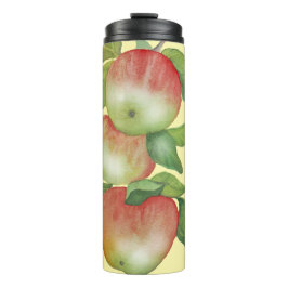 Sweet Harmony: Waterverf appels en een bij Thermosbeker