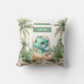 Sweet Hatching Bientôt bébé Dinosaur Baby Coussin  (Recto)