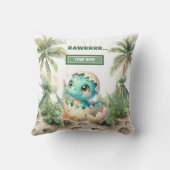 Sweet Hatching Soon Baby Dinosaur Baby Pillow Gift Kussen (Achterkant)