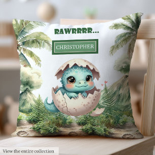 Sweet Hatching Soon Baby dinosaurus gepersonalisee Kussen