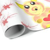 Sweet Heart Bear Nursery Pattern Cadeaupapier (Rol Hoek)