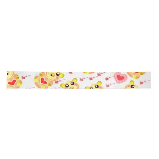 Sweet Heart Bear Nursery Pattern Lint (Voorkant)