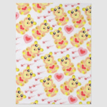 Sweet Heart Bear Nursery Pattern