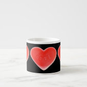 Sweet Heart Black espresso mug (Devant)