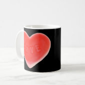 Sweet Heart Black 'Your Text' mug (Devant gauche)