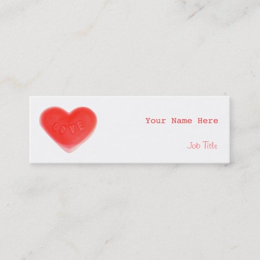 Sweet Heart carte de visite maigre (Devant)