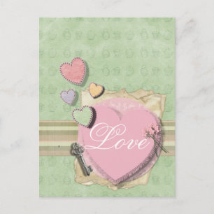 Sweet Heart Girl Baby shower Uitnodiging Stationer Briefkaart