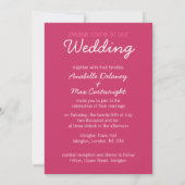 Sweet-Heart Informal Wedding Kaart (Achterkant)