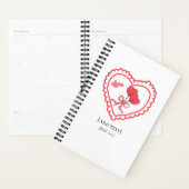 Sweet Heart Lollipop & Bird Personalized Notebook (Devant avec enveloppe)