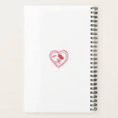 Sweet Heart Lollipop & Bird Personalized Notebook Planner (Achterkant)