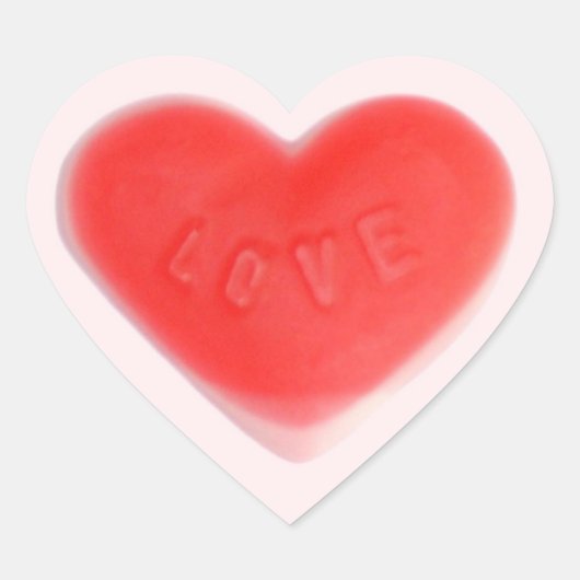 Sweet Heart Pink sticker hart (Voorkant)
