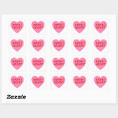 Sweet Heart Pink Valentijnsdag Sticker (Vel)