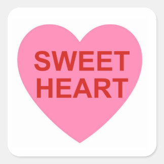 Sweet Heart Pink Valentijnsdag Sticker