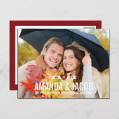 Sweet Heart Red de datum Kaart (Voorkant / Achterkant)