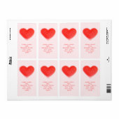 Sweet Heart rose étiquette d'expédition portrait (Feuille entière)