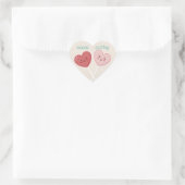 Sweet Heart Shaped Lollies Classroom Valentijn Hart Sticker (Tas)