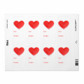 Sweet Heart 'to...portrait étiquette de l'étiquett (Feuille entière)