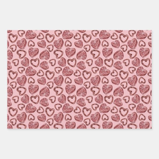 Sweet Heart Valentijnse Inpakpapier Vel (Voorkant 2)