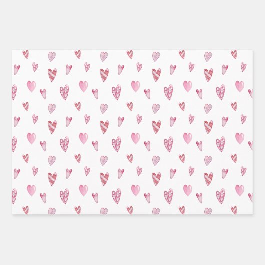 Sweet Heart Valentijnse Inpakpapier Vel (Voorkant)