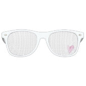Sweet Heart White Rose Love Fun Party Lunettes de  (Devant)