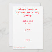 Sweet Heart 'You're Invited' uitnodiging (Achterkant)