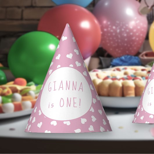 Sweet Hearts elke leeftijd roze verjaardagsfeestje Feesthoedjes