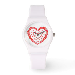 SWEET HEARTS Montre en silicone blanc sport