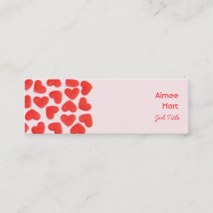 Sweet Hearts Roze visitekaartje zijskinny