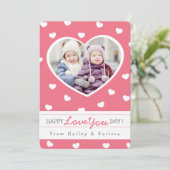 Sweet Hearts Valentine Carte photo / Rose (Debout devant)