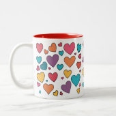 Sweet Hearts Valentine Two-Tone Mug (Gauche)