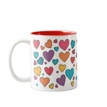 Sweet Hearts Valentine Two-Tone Mug