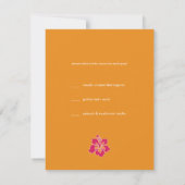 Sweet Hibiscus Wedding RSVP-kaart RSVP Kaartje (Achterkant)