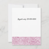 Sweet Hippo Baby shower Invitation Kaart (Achterkant)