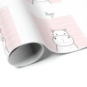 Sweet Hippo Cadeaupapier (Rol Hoek)