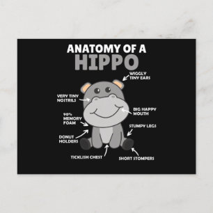 Sweet Hippo statement Anatomy of a Hippo Briefkaart